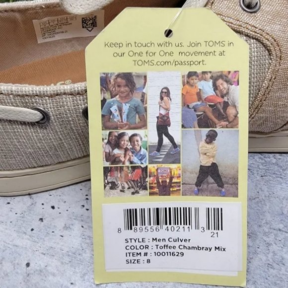 NWT Toms | Culver Loafers - Tan (Toffee Chambray Mix) - Picture 4 of 8